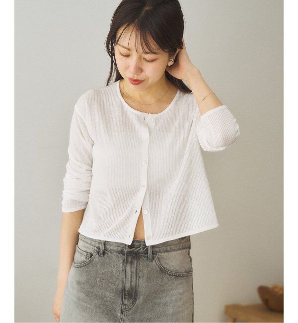 Plage「《有楽町店・WEB限定追加》petit カーディガン」|カーディガン|
