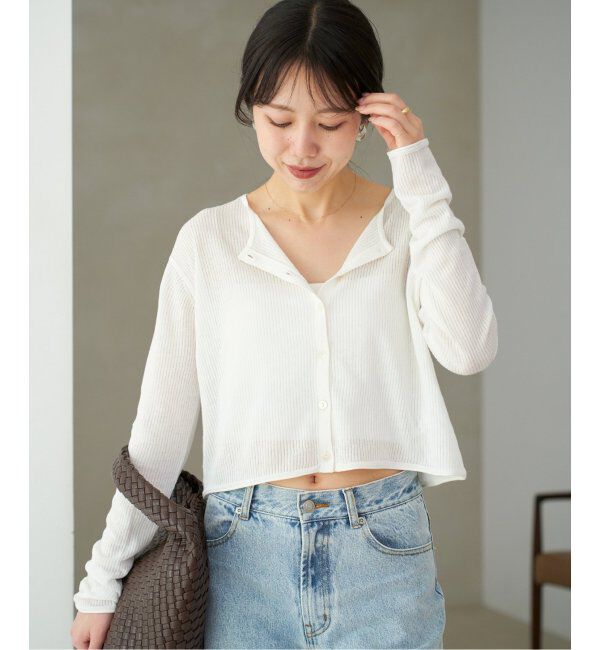 Plage「《有楽町店・WEB限定追加》petit カーディガン」|カーディガン|