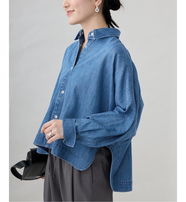VERMEIL par iena「《追加2》デニムフォルムシャツ」|シャツ・ブラウス|