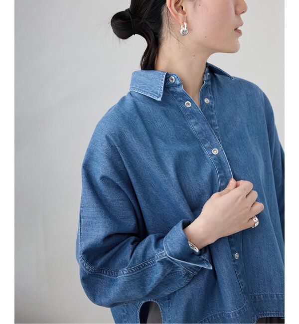 VERMEIL par iena「《追加2》デニムフォルムシャツ」|シャツ・ブラウス|