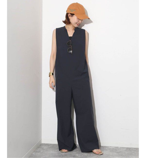 SLOBE IENA「《追加》リラックスイージーVネックオールインワン」|オールインワン|