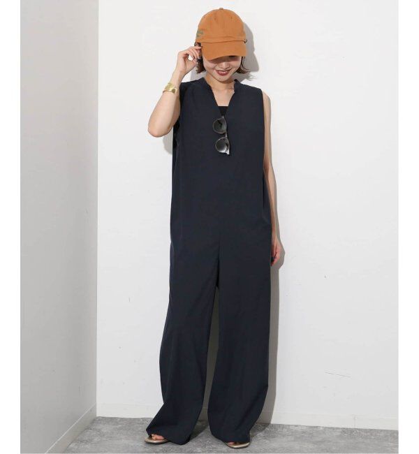 SLOBE IENA「《追加》リラックスイージーVネックオールインワン」|オールインワン|