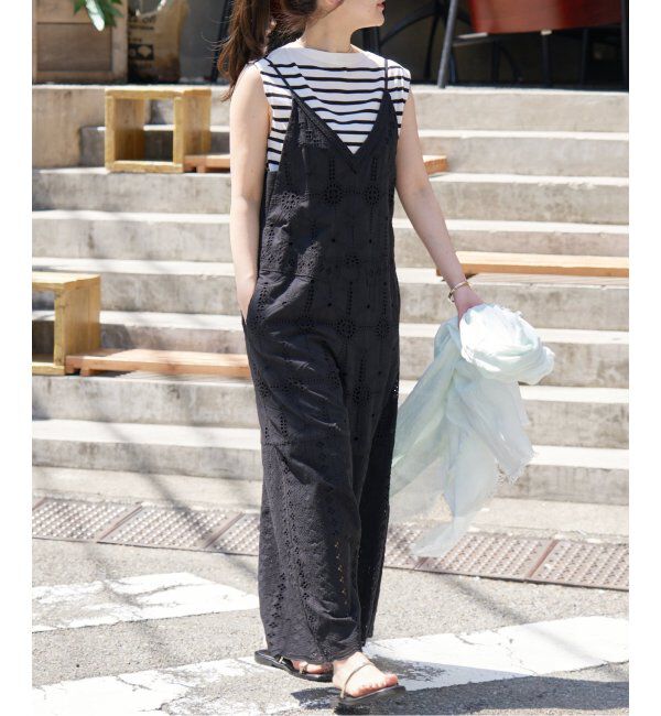 IENA「《WEB限定/追加6》レースオールインワン」|オールインワン|