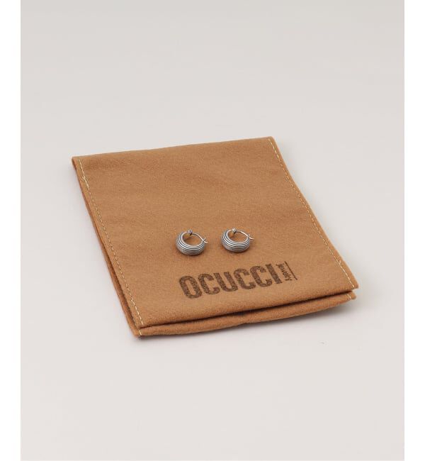 IENA LA BOUCLE「OCUCCI/オクチ hoop stripe pierce OJPE-2502」|ピアス|