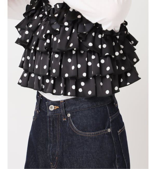 SLOBE IENA「【Jeu de Coeurs & Pois】ドットキャミ」|シャツ・ブラウス|