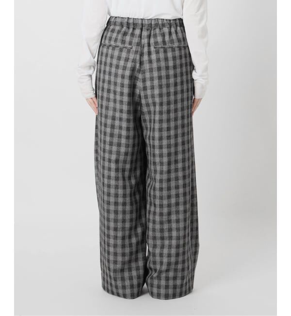 IENA「《予約》ウォッシャブル ギンガムチェックイージーパンツ」|その他|