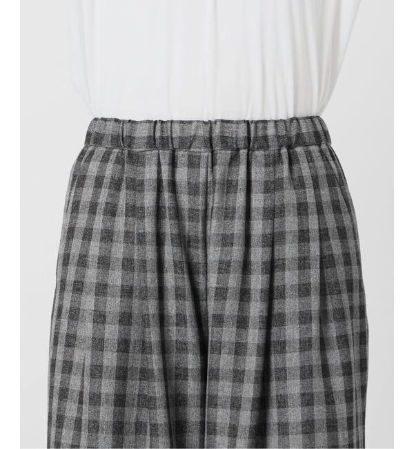 IENA「《予約》ウォッシャブル ギンガムチェックイージーパンツ」|その他|