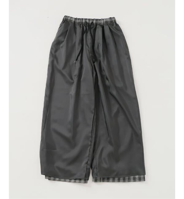 IENA「《予約》ウォッシャブル ギンガムチェックイージーパンツ」|その他|