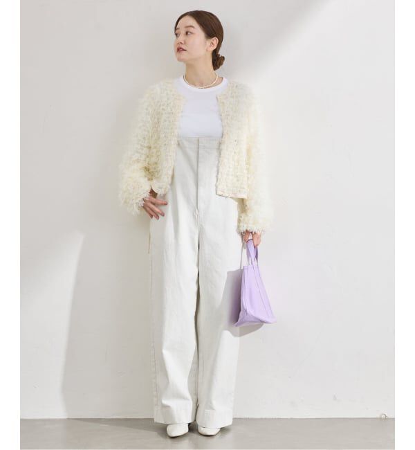 IENA「《予約》チュールテープ カーディガン」|カーディガン|