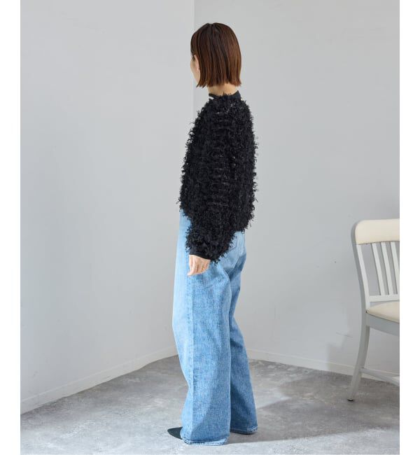 IENA「《予約》チュールテープ カーディガン」|カーディガン|