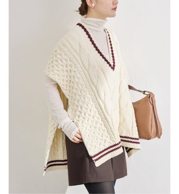 IENA「《予約》チルデンマントプルオーバー」|ニット・セーター|