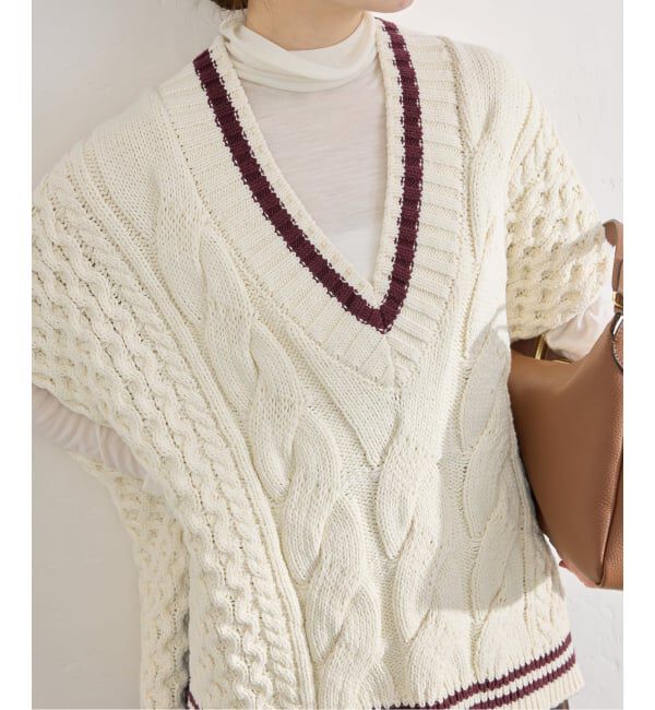 IENA「《予約》チルデンマントプルオーバー」|ニット・セーター|