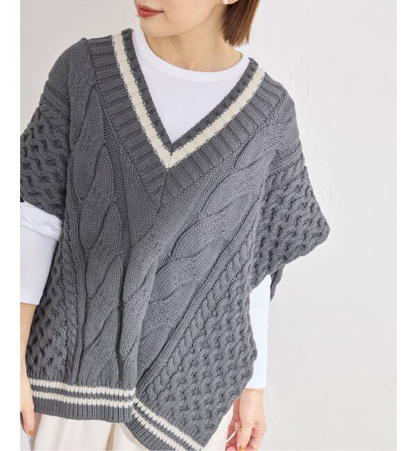 IENA「《予約》チルデンマントプルオーバー」|ニット・セーター|