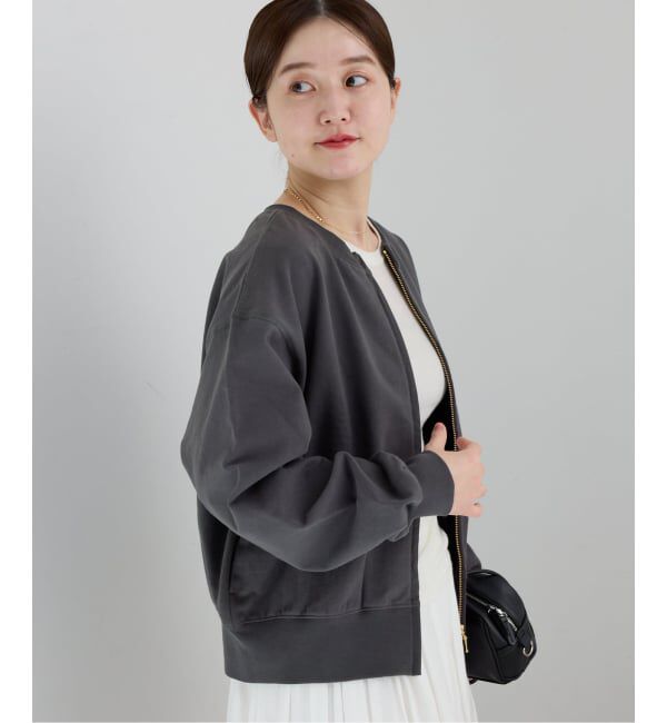 IENA「《予約》ジップオープン2WAYスウェットプルオーバー」|スウェット・ジャージ|