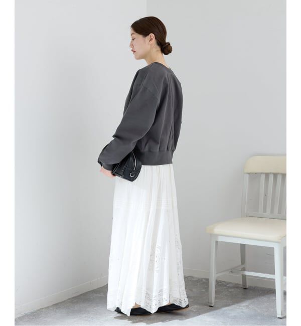 IENA「《予約》ジップオープン2WAYスウェットプルオーバー」|スウェット・ジャージ|