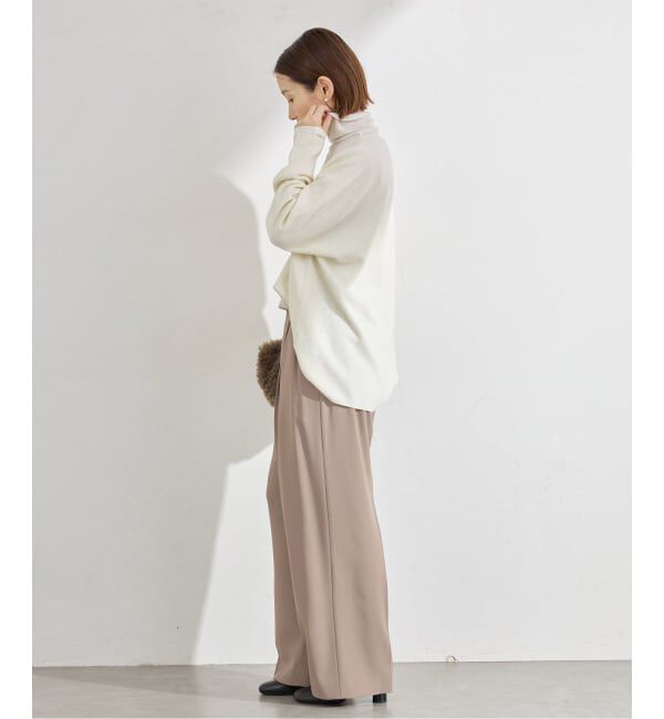 IENA「《予約》ウォッシャブル ジョーゼットスラックス」|スラックス|