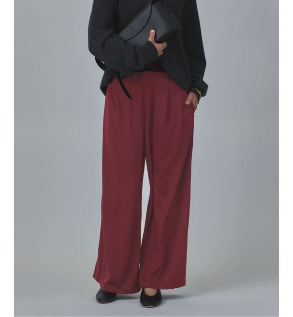 VERMEIL par iena「WOOL JERSEY イージーパンツ」|その他|ボルドー