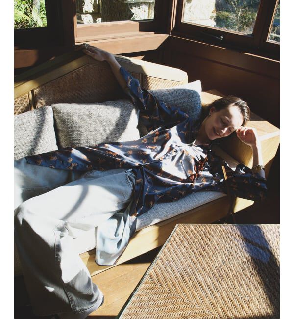 VERMEIL par iena「Horsey Pattern シャツワンピース」|ワンピース|