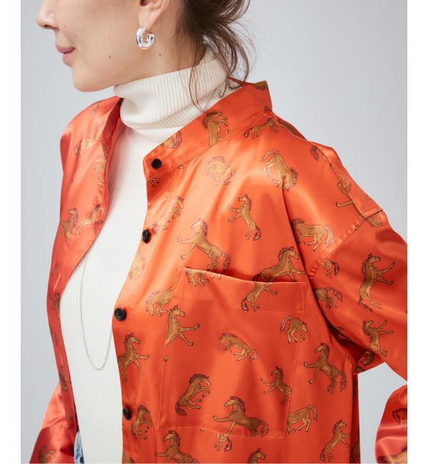 VERMEIL par iena「Horsey Pattern シャツワンピース」|ワンピース|