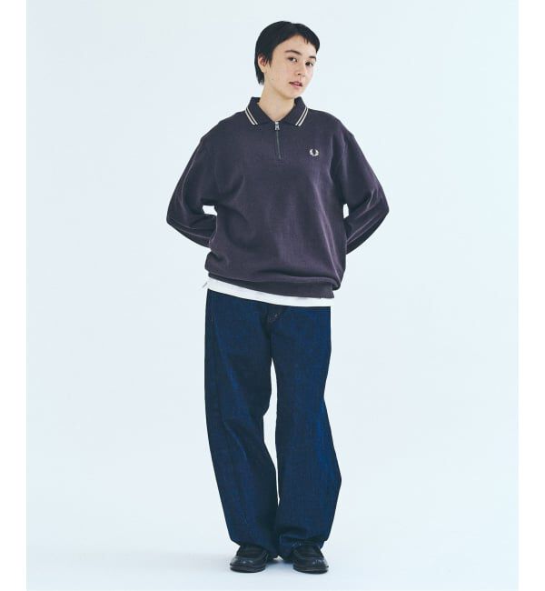417 EDIFICE「FRED PERRY / フレッドペリー417別注 ハーフジップ リブカラースウェット」|スウェット・ジャージ|