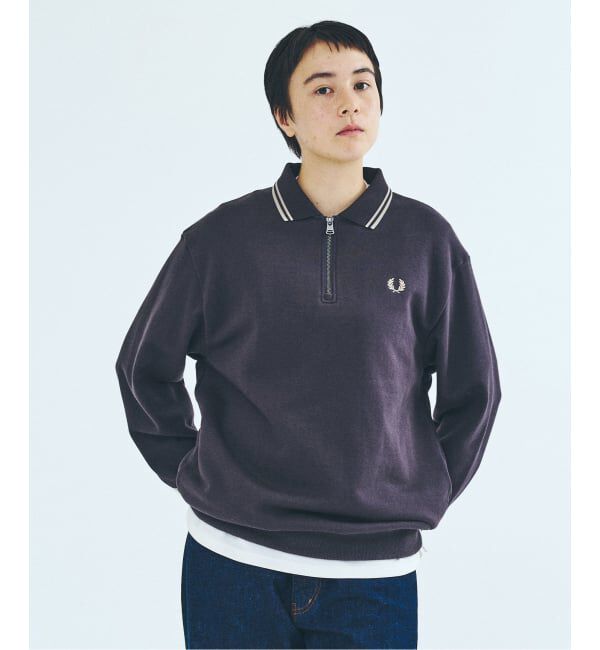 417 EDIFICE「FRED PERRY / フレッドペリー417別注 ハーフジップ リブカラースウェット」|スウェット・ジャージ|