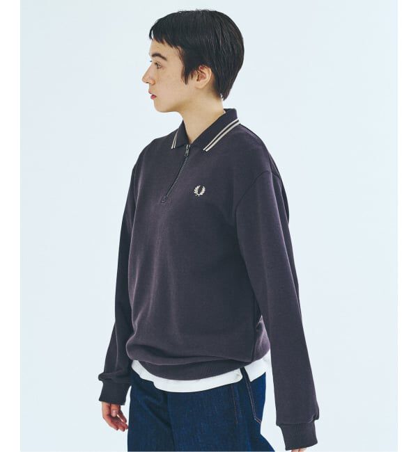 417 EDIFICE「FRED PERRY / フレッドペリー417別注 ハーフジップ リブカラースウェット」|スウェット・ジャージ|