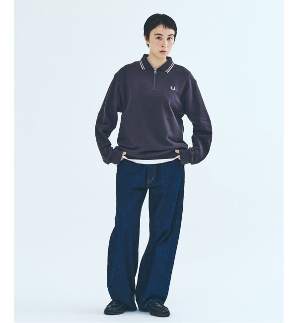 417 EDIFICE「FRED PERRY / フレッドペリー417別注 ハーフジップ リブカラースウェット」|スウェット・ジャージ|