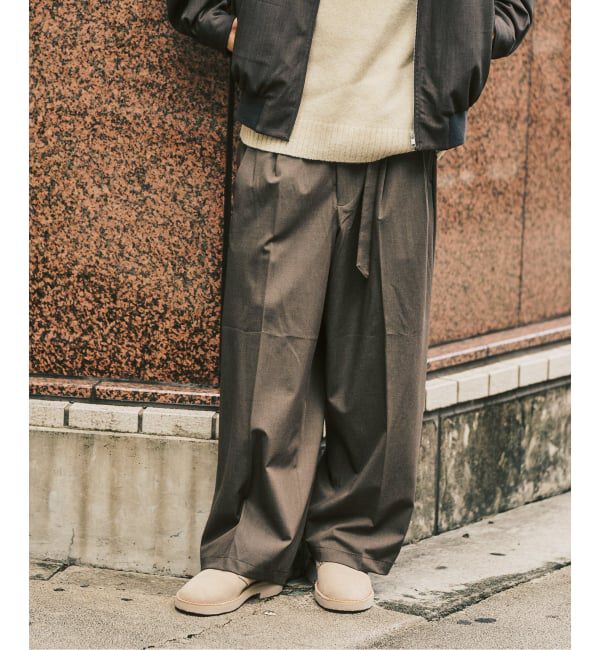 417 EDIFICE「TRW  ベルテッドパンツ」|スラックス|