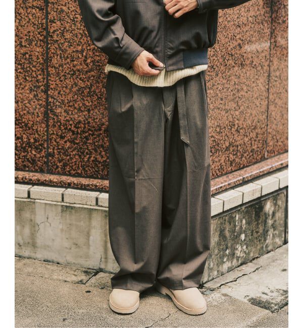417 EDIFICE「TRW  ベルテッドパンツ」|スラックス|