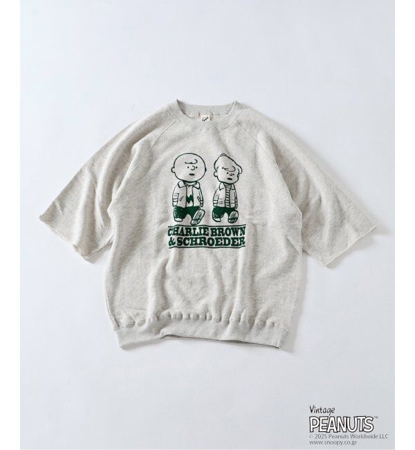 JOURNAL STANDARD relume「PEANUTS &times; SPORTS WEAR by relume 別注 ハーフスリーブスウェット」|Tシャツ・カットソー|ナチュラル