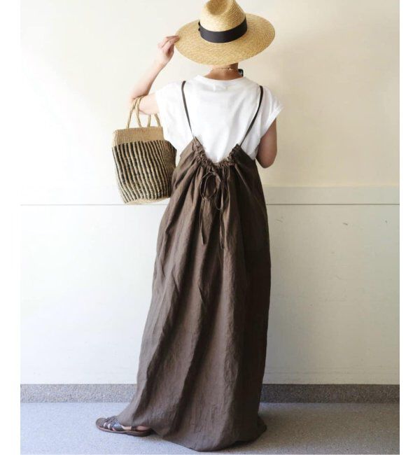 journal standard luxe「リネン キャミワンピース」|ワンピース|ブラウン B