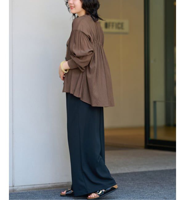 JOURNAL STANDARD relume「《追加2》T/R強撚ブラウス」|シャツ・ブラウス|