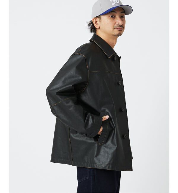 JOURNAL STANDARD relume「SKOOKUM / スクーカム 別注 バッファローレザー カバーオール」|ライダースジャケット|