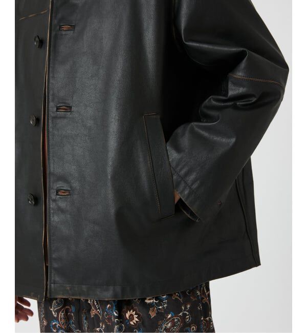 JOURNAL STANDARD relume「SKOOKUM / スクーカム 別注 バッファローレザー カバーオール」|ライダースジャケット|