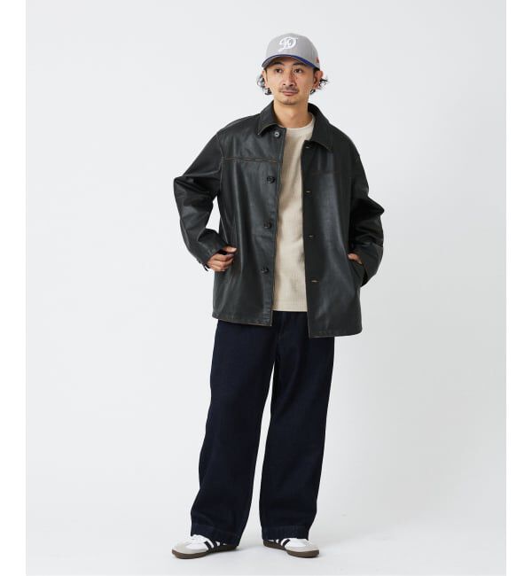 JOURNAL STANDARD relume「SKOOKUM / スクーカム 別注 バッファローレザー カバーオール」|ライダースジャケット|