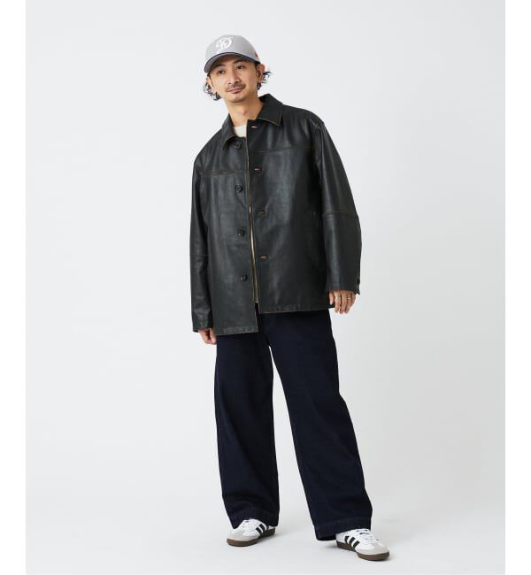 JOURNAL STANDARD relume「SKOOKUM / スクーカム 別注 バッファローレザー カバーオール」|ライダースジャケット|