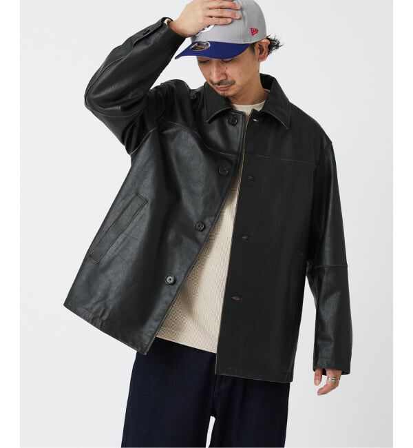 JOURNAL STANDARD relume「SKOOKUM / スクーカム 別注 バッファローレザー カバーオール」|ライダースジャケット|