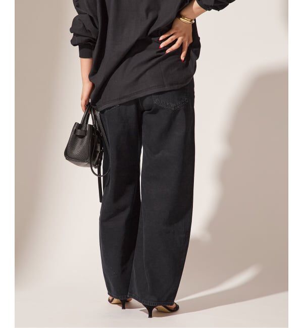 journal standard L'essage「【AGOLDE / エーゴールドイー】LOW CURVE JEAN CROP IN CRUSHED：デニム」|デニム|