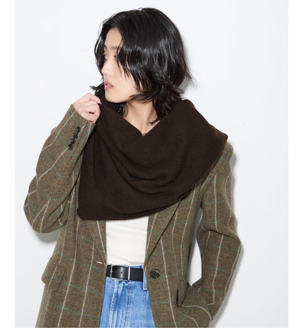 journal standard L'essage「【ASAUCE MELER】シームレス トライアングル カシミヤニットストール」|ストール|