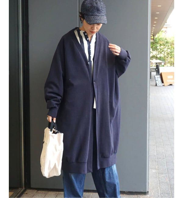 journal standard luxe「パイル Vネック-カーディガン」|カーディガン|ネイビー