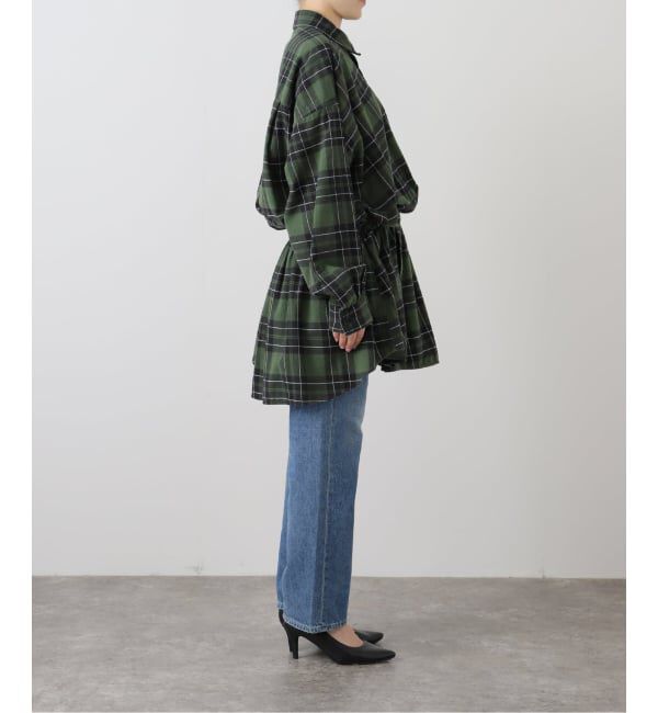 journal standard L'essage「【INSCRIRE /アンスクリア】Flannel Shirt Dress：シャツ」|シャツ・ブラウス|