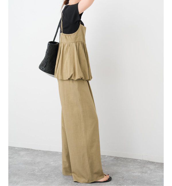 Spick and Span「ギャザーキャミソールセットパンツ」|スラックス|
