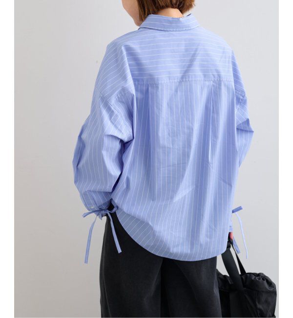 U by SPICK&SPAN「リボンスリーブオーバーシャツ」|シャツ・ブラウス|