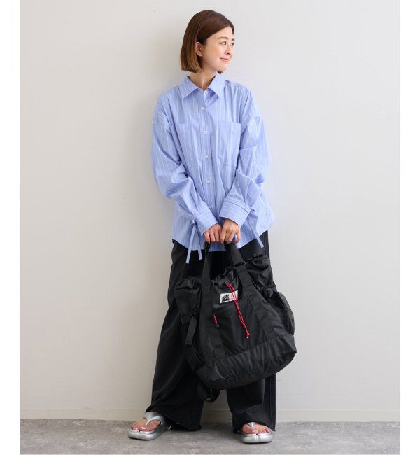 U by SPICK&SPAN「リボンスリーブオーバーシャツ」|シャツ・ブラウス|