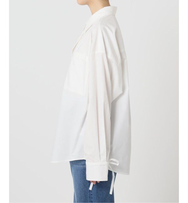 U by SPICK&SPAN「リボンスリーブオーバーシャツ」|シャツ・ブラウス|