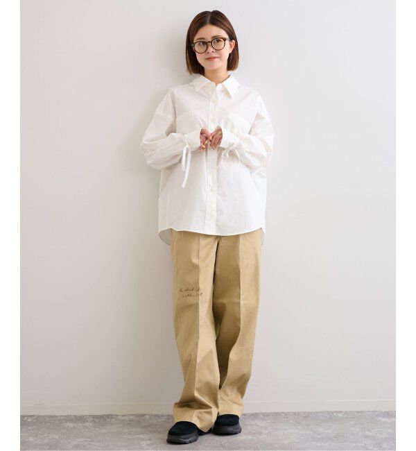 U by SPICK&SPAN「リボンスリーブオーバーシャツ」|シャツ・ブラウス|