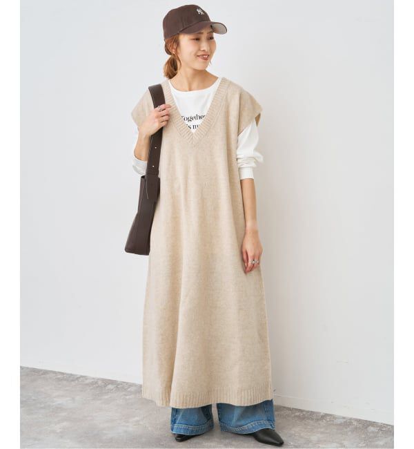 Spick and Span「ニットベストワンピース」|ワンピース|