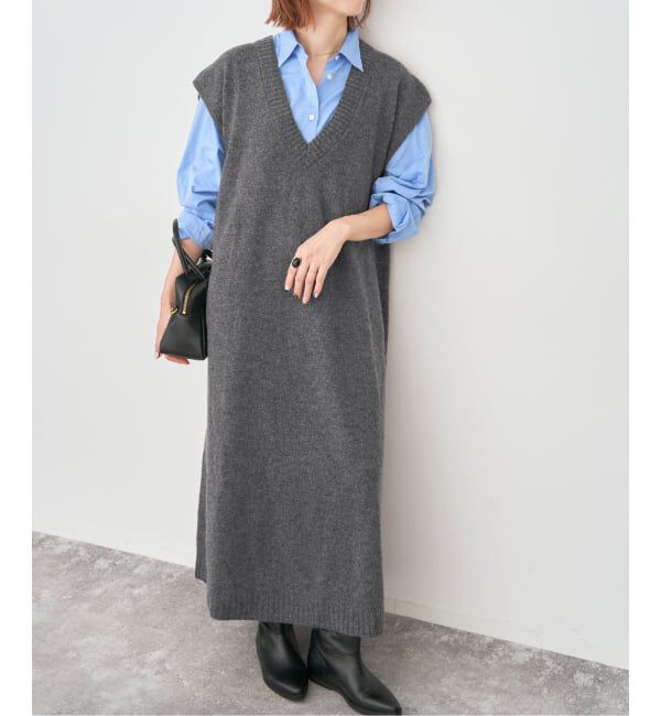 Spick and Span「ニットベストワンピース」|ワンピース|