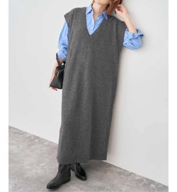 Spick and Span「ニットベストワンピース」|ワンピース|