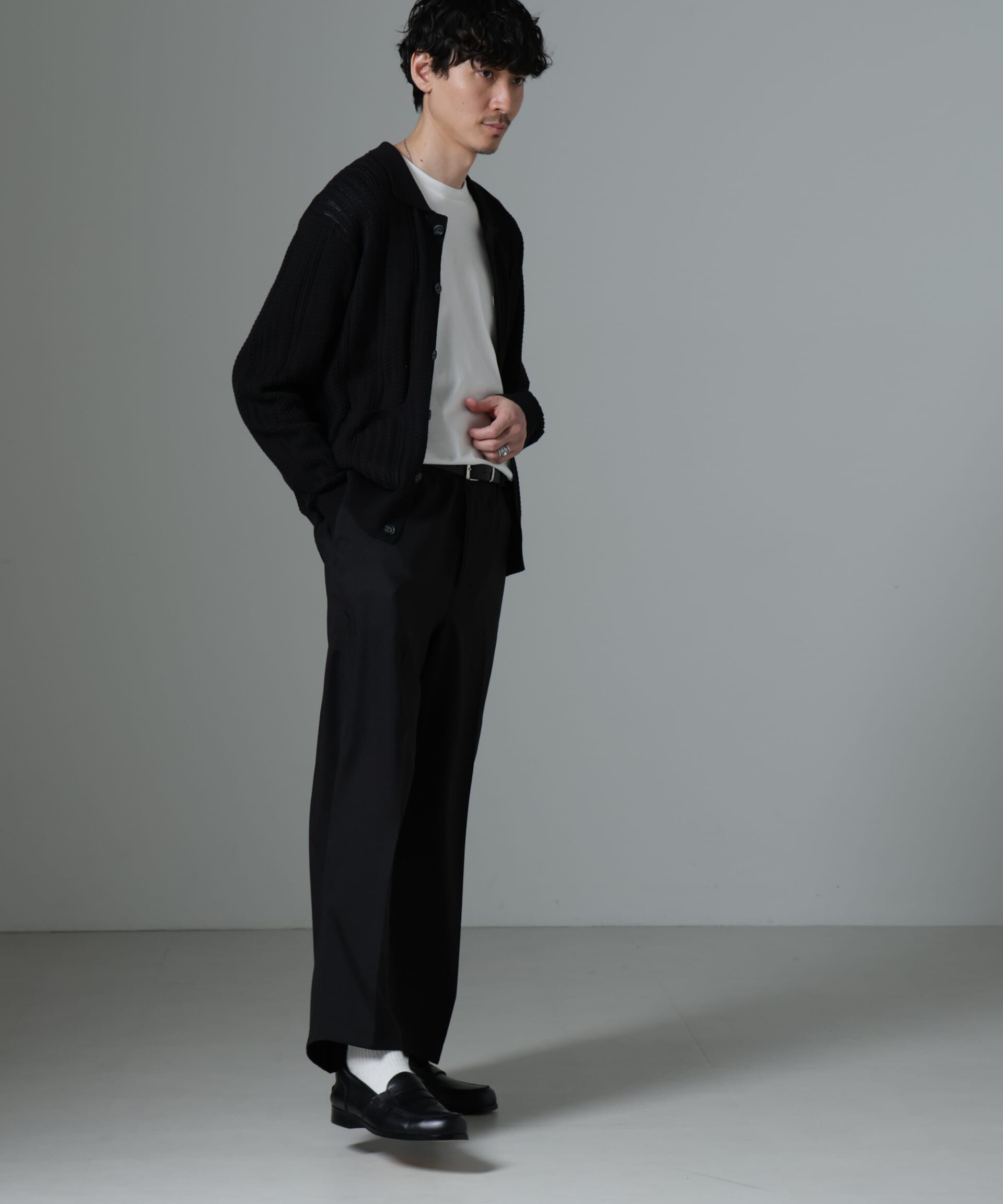 nano･universe「Dickies/別注 ワイドテーパード イージーパンツ」|チノ|